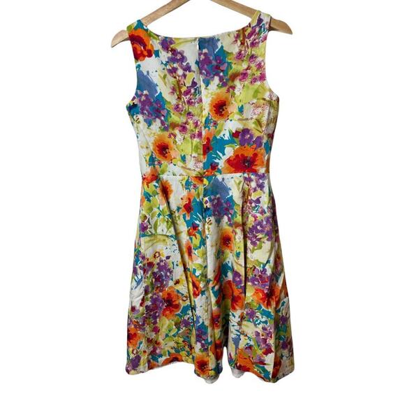 Black Label by Evan-Picone Multicolor Floral Sleeveless Dress Women's Size 6 - Picture 2 of 5